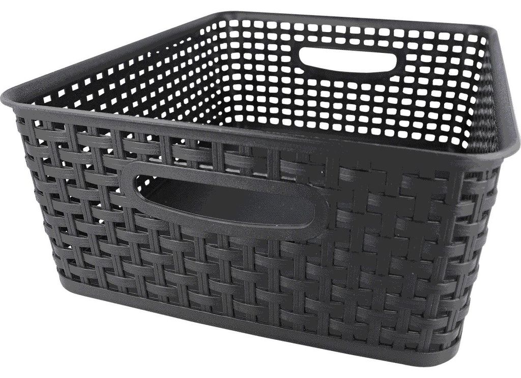 Korb in Rattan-Optik 10l – aus Kunststoff, 36x30x13cm – für Produktbild 