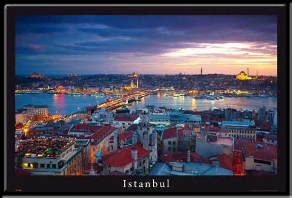 Offerta Poster Istanbul + Cornice Shinsuke Maxi MDF Nero e Acrilico - 1