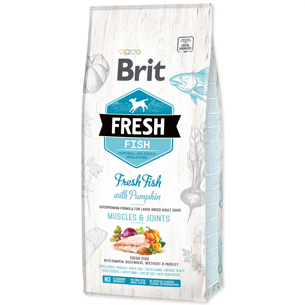Brit Fresh Fish & Pumpkin: La Dieta Olistica per Cani Large 12kg