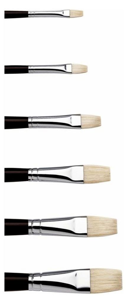 Pinsel W&N Azanta Black Gr.12, Kurzer Stiel, kurz flach