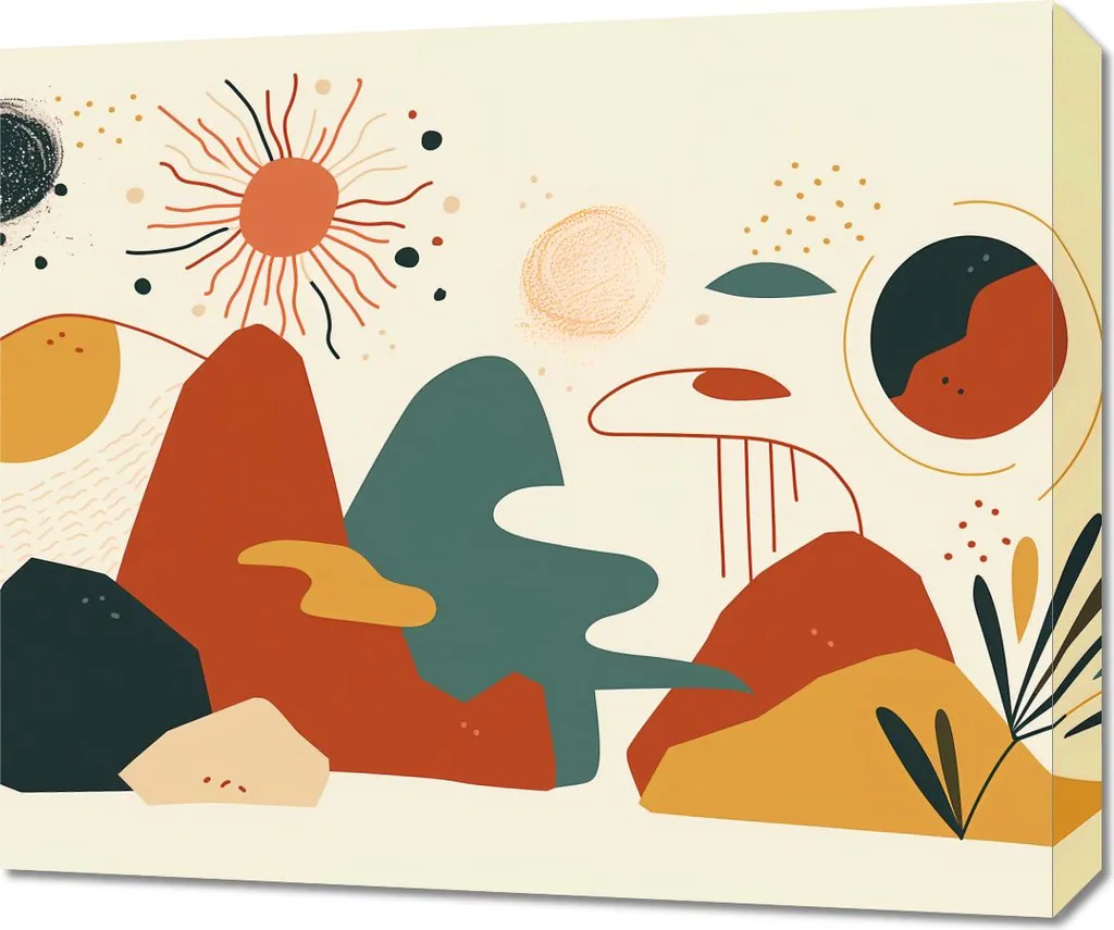 Tableau Cosmos des Couleurs Image 60 x 50 cm pour Déco Murale Moderne