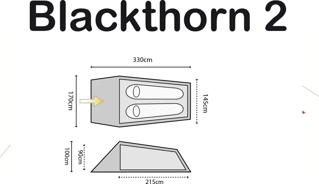 Tente 2 places camouflage Blackthorn 2 Highlander résistante au vent - 13