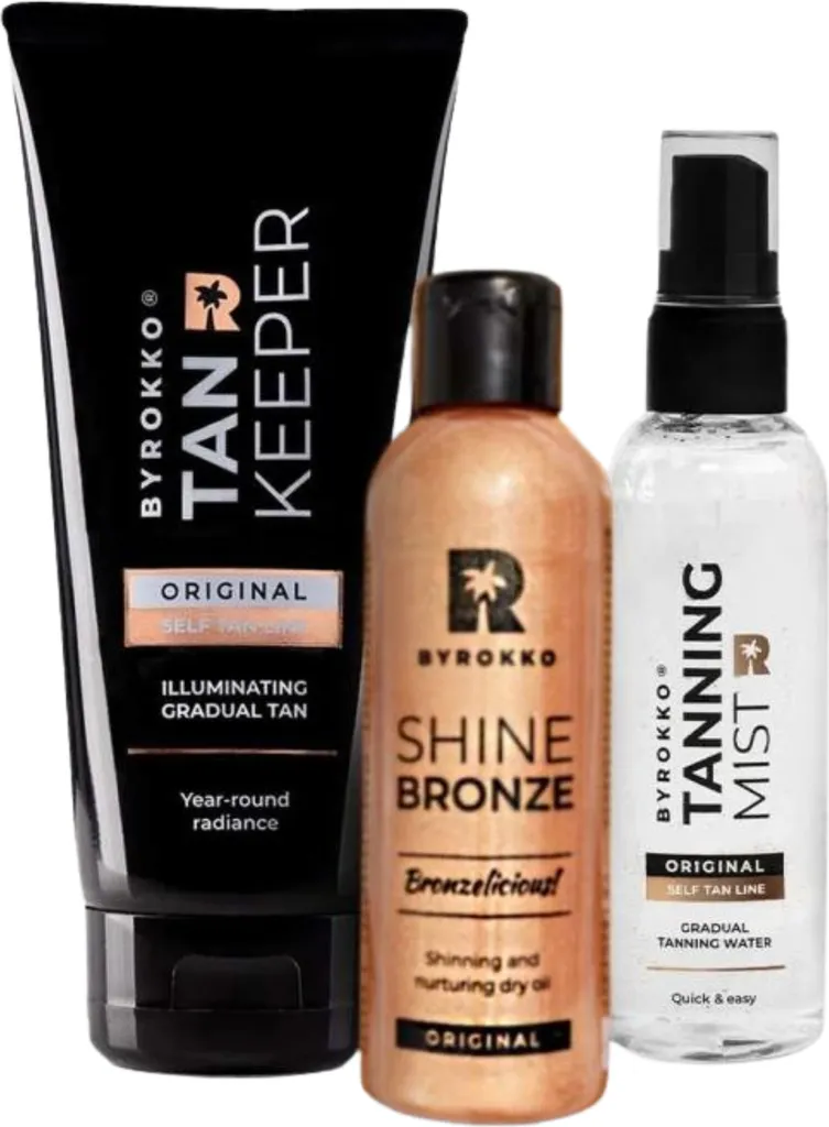 Autobronzant Byrokko kit complet anti-traces et anti-teint terne