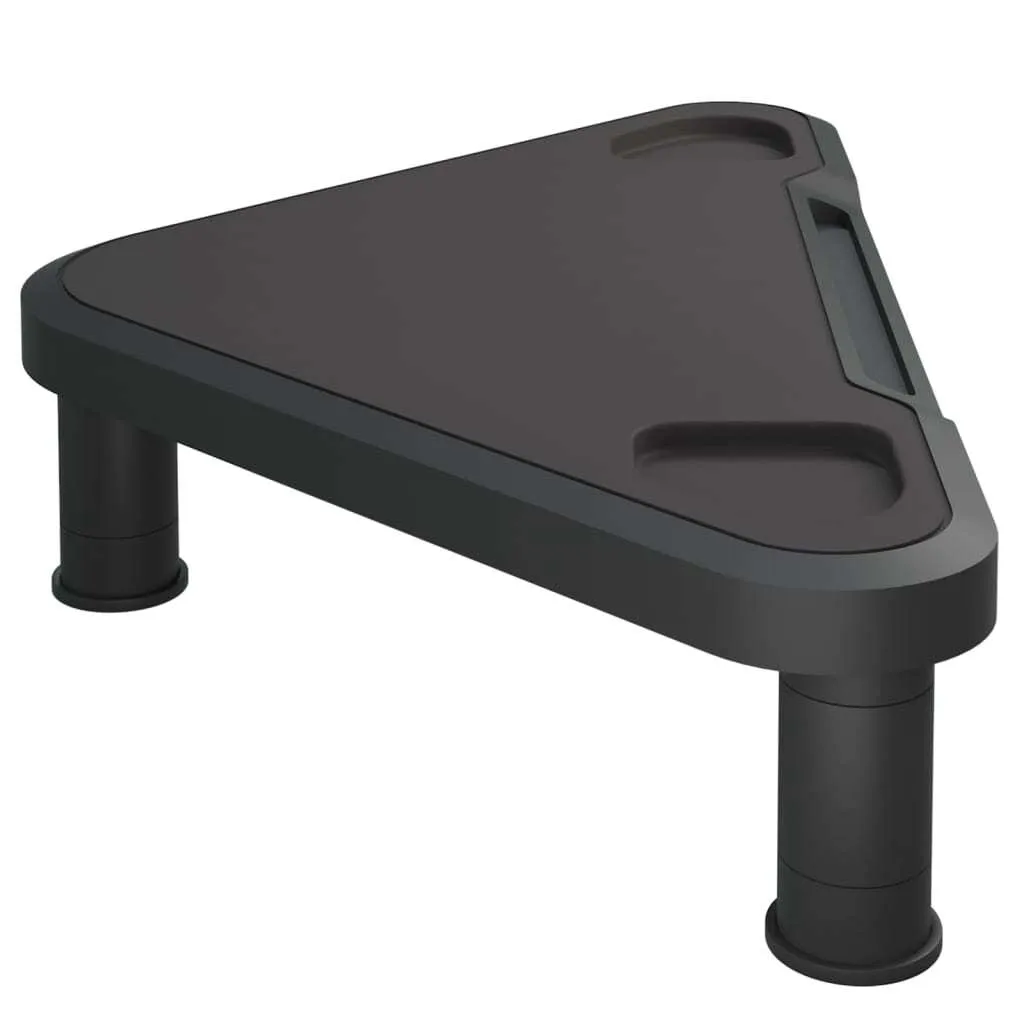 Support écran noir pour angle de bureau, idéal pour gagner de la place - 4