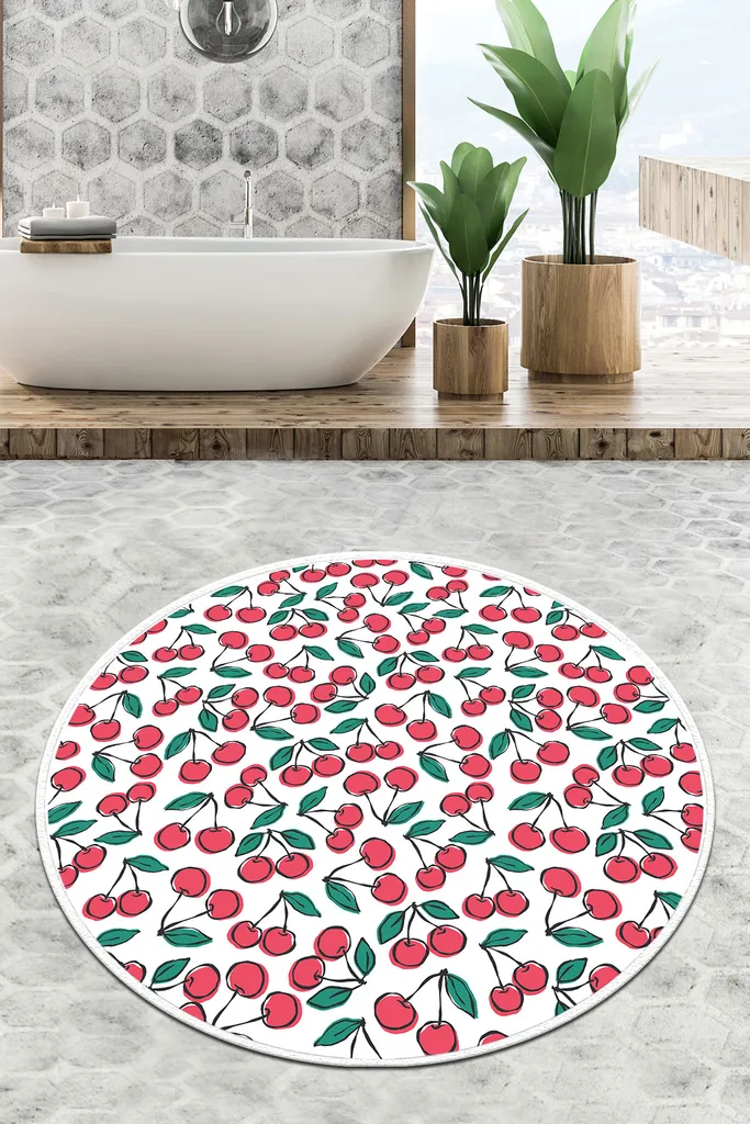 Tappetini da Bagno Mijolnir Rossi - 100% Poliestere Antiscivolo