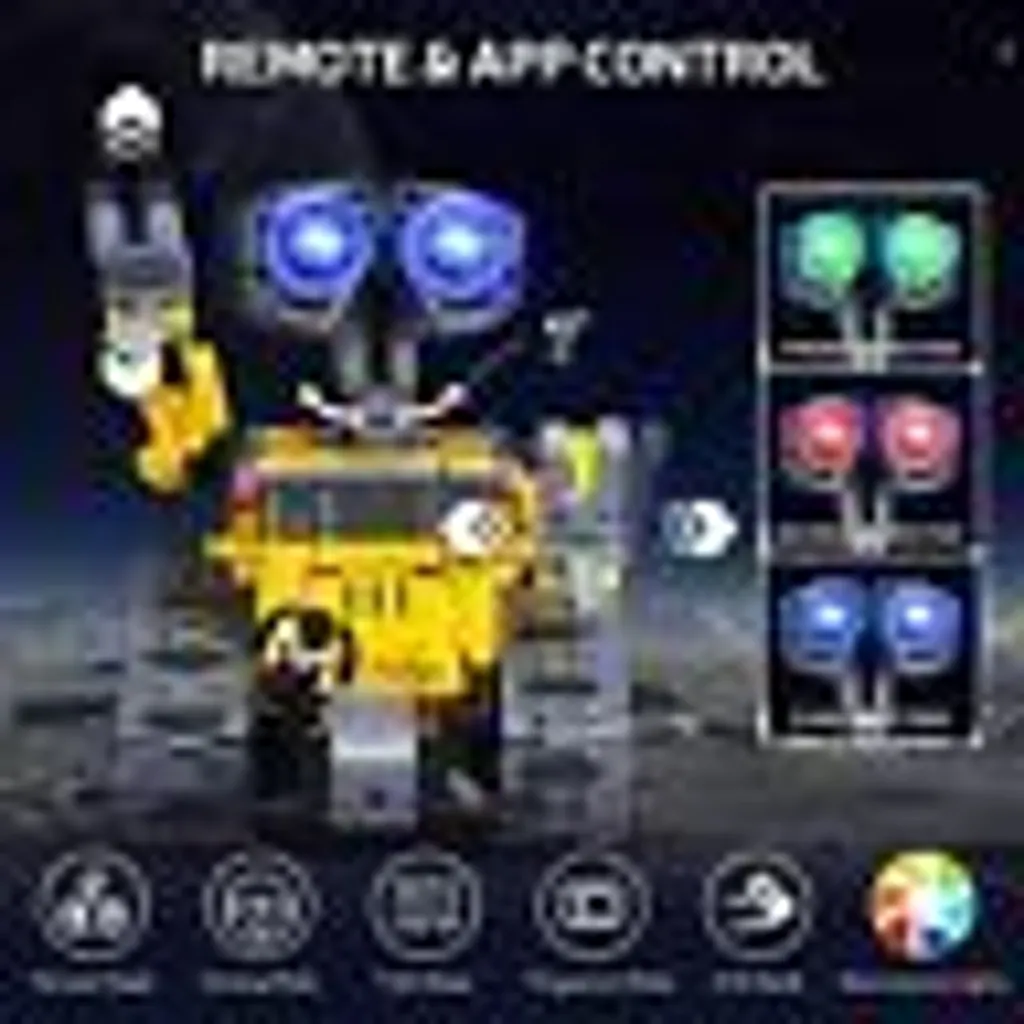Robot Télécommandé 5 en 1 Programmable par App, Jeu STEM pour Enfants