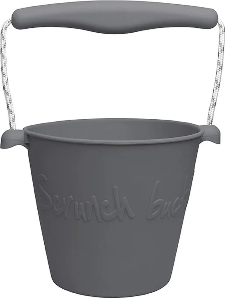 SCRUNCH Seau Silicone 1.5L Gris Froid - Durable et Compact Pliable