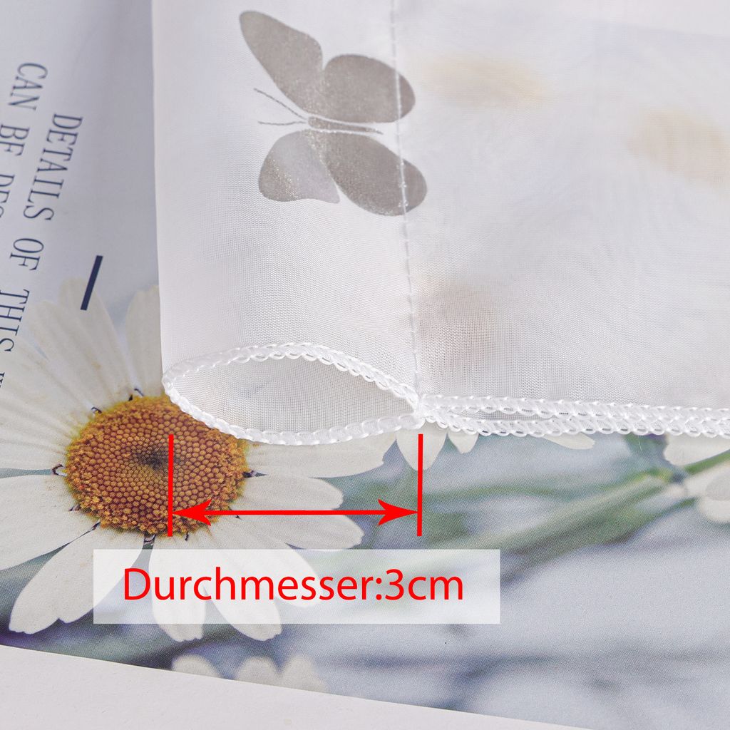 Scheibengardine halbtransparent Bistrogardine mit Produktbild 4