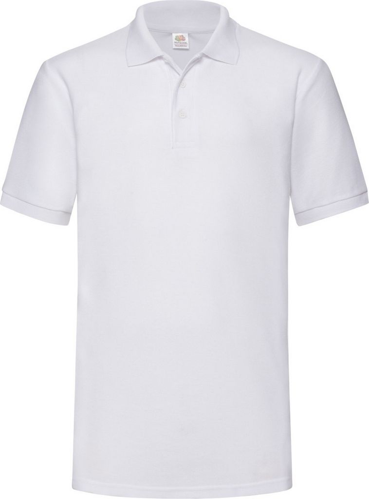 Fruit Of The Loom 65/35 Herren Piqué Polo-Shirt, Kurzarm BC382 (M) (Weiß)