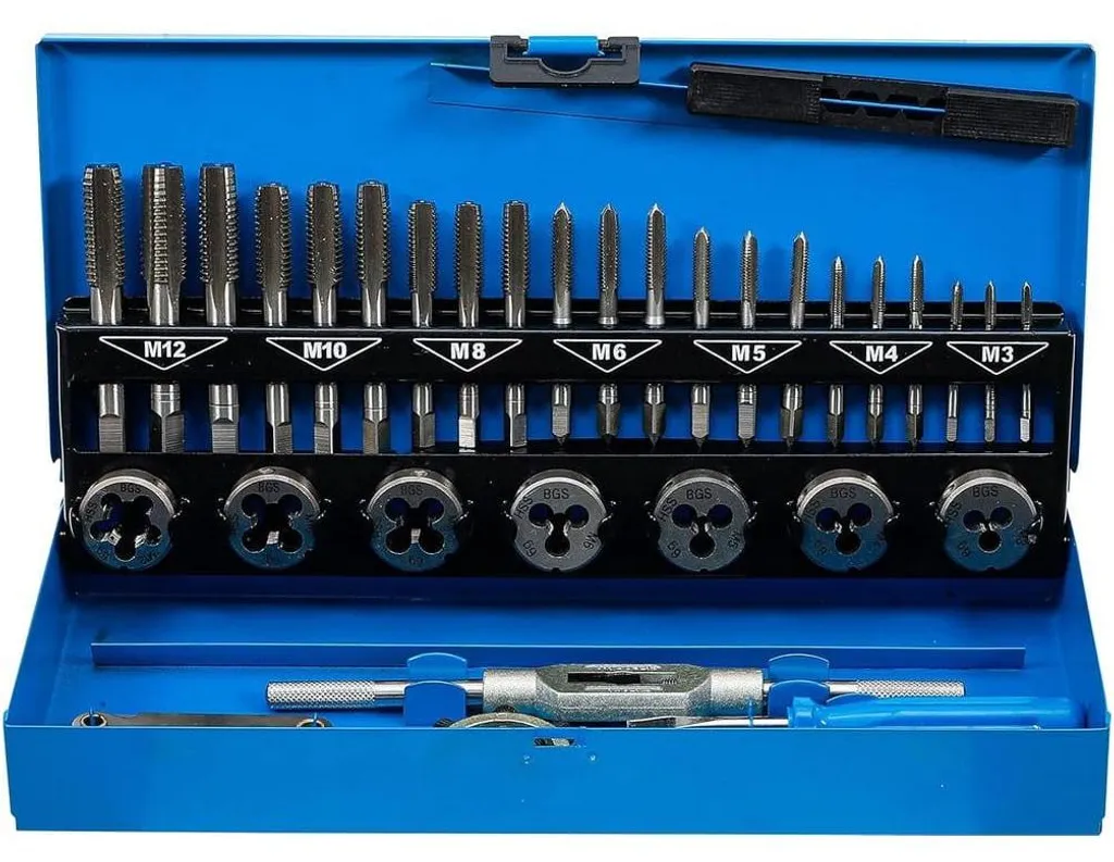 Set de Taraudage Manuel pour Mécanique et Bricolage - M3-M12 32 Pièces
