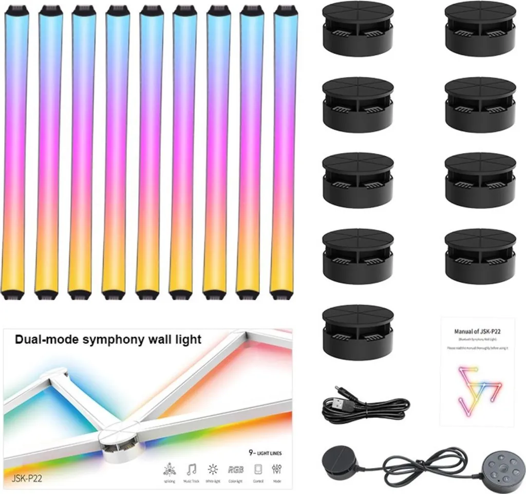 Ruban LED Intelligent Noir INF - Éclairage Ambiant Bluetooth DIY