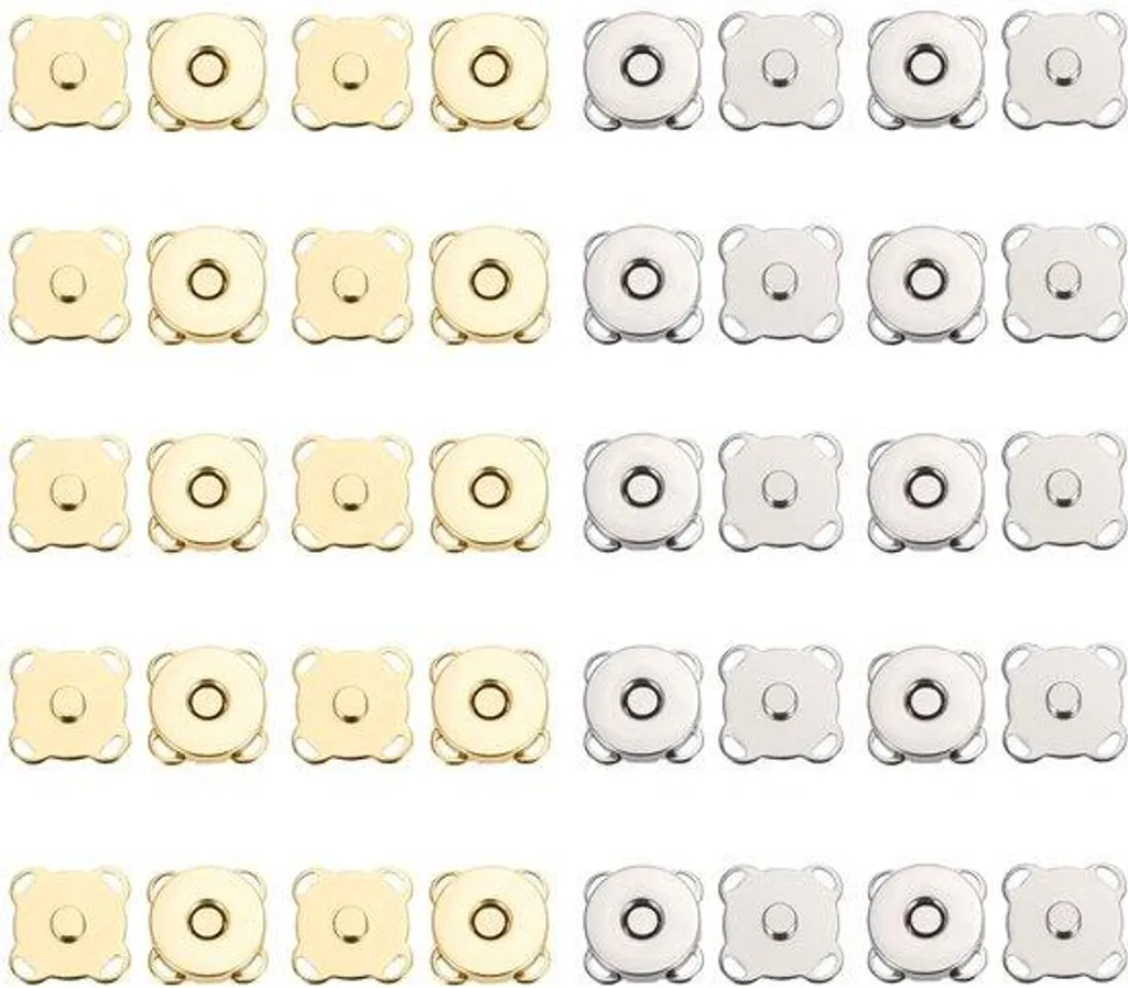 Fermoirs de sac magnétiques 14 mm pour création de pochette - 20 sets
