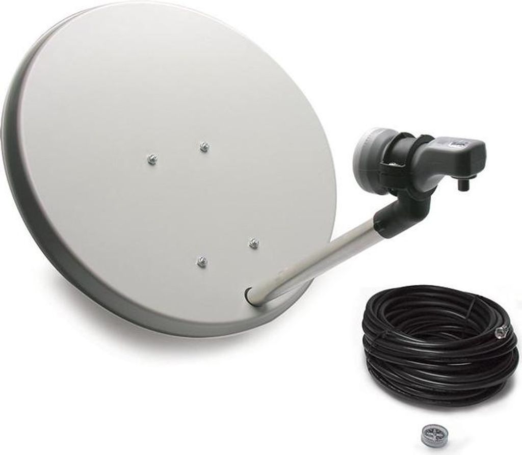 Metronic 528100, 10,7 - 12,75 GHz, Horizontale/Vertikale Polarisation, Schwarz, Weiß, Stahl, 40 cm, 430 x 430 x 125 mm