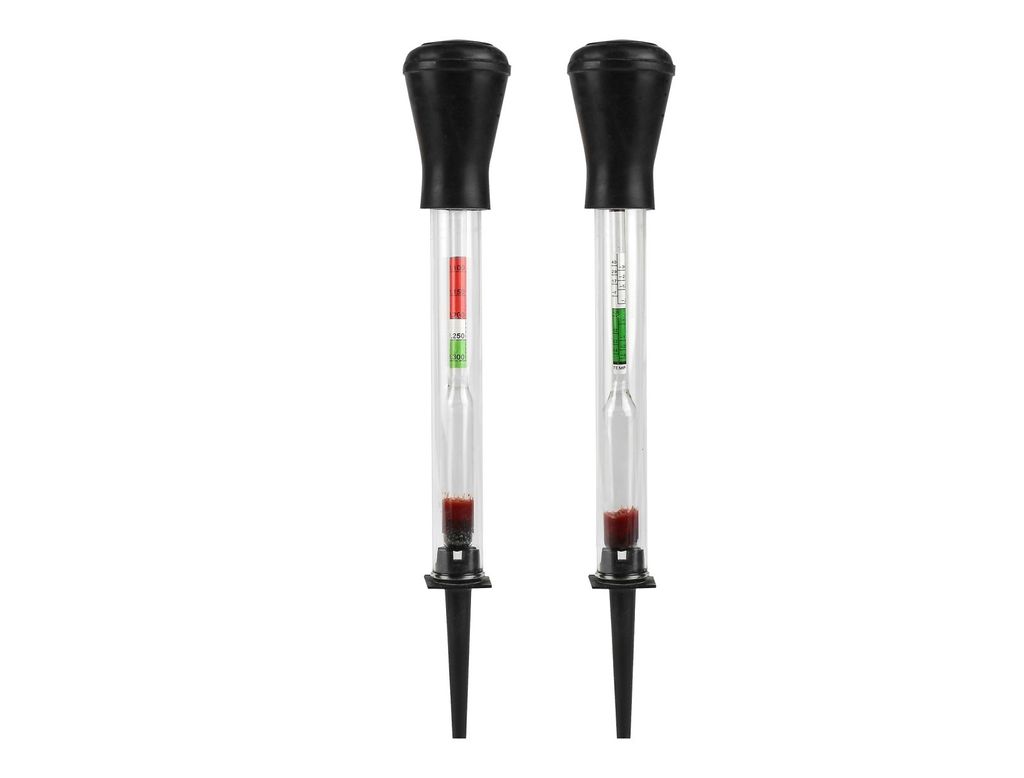 APA Frostschutz- / Batteriesäureprüfgerät (Refraktometer) 21056 23cm Gummi Glas