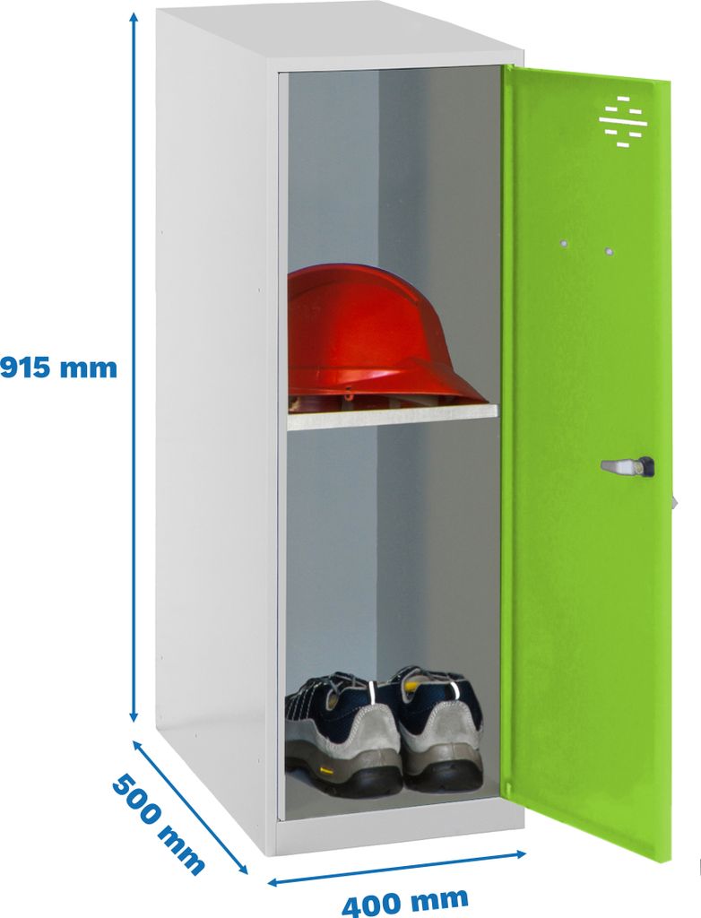 Simonrack Spind SIMONLOCKER DISM grau, grün 8425437119279, 1 Schließfach 40,0 x 50,0 x 91,5 cm