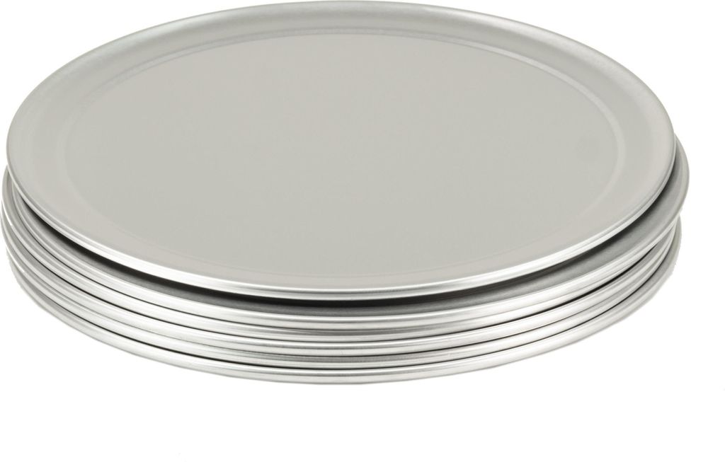 Pizzablech rund aus Aluminium 6 Stück Ø 279 mm
