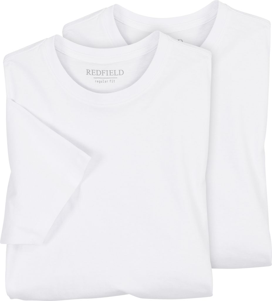 Redfield Doppelpack T-Shirts Übergröße weiß Dave