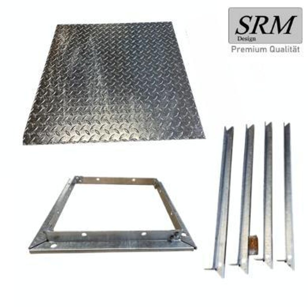 Pokrywa włazu W pełni ocynkowana z ramą 80cm x 80cm Pokrywa Zdjęcie produktu 