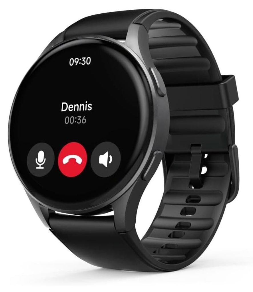 Hama Smartwatch 8900, GPS, wasserdicht IP68, Telefonfunktion, AMOLED Touch Display, Sprachsteuerung, Sportmodi, Schlaftracker, Herzfrequenzmessung