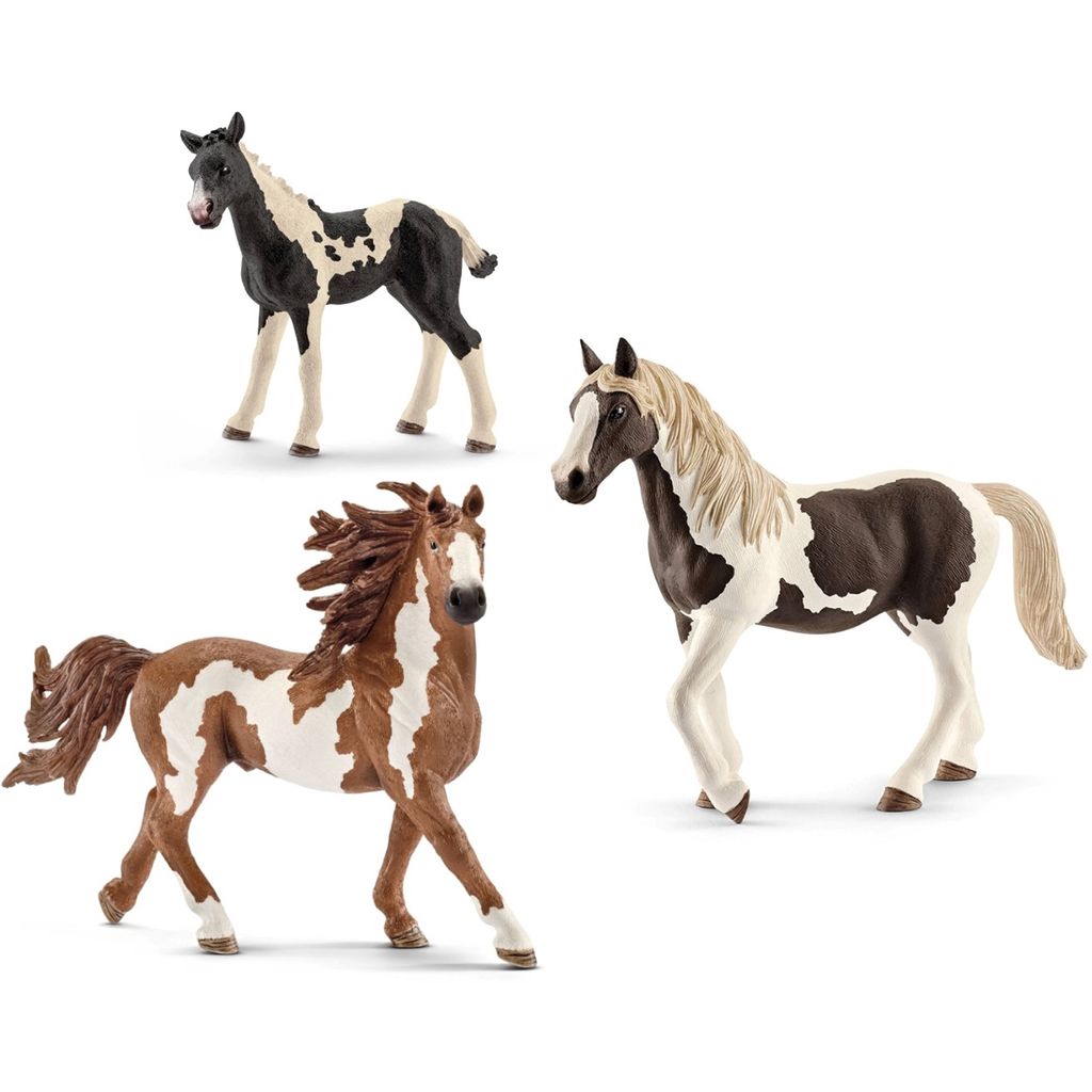 Figura De Semental Pinto Schleich - Para Niños Desde 3 Años, Detallada Y Realista, 4x16x11 Cm