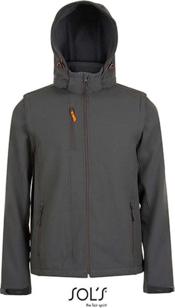 SOLs ProWear 01647 | Transformer Softshell - Farbe: Charcoal Grey - Größe: 5XL