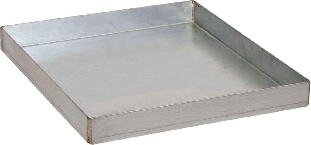 Dichtgeschweite Auffangwanne für Gefahrstoffschrank mit 50cm Breite | 9 Liter, HxBxT 7x42x47cm | Verzinkt
