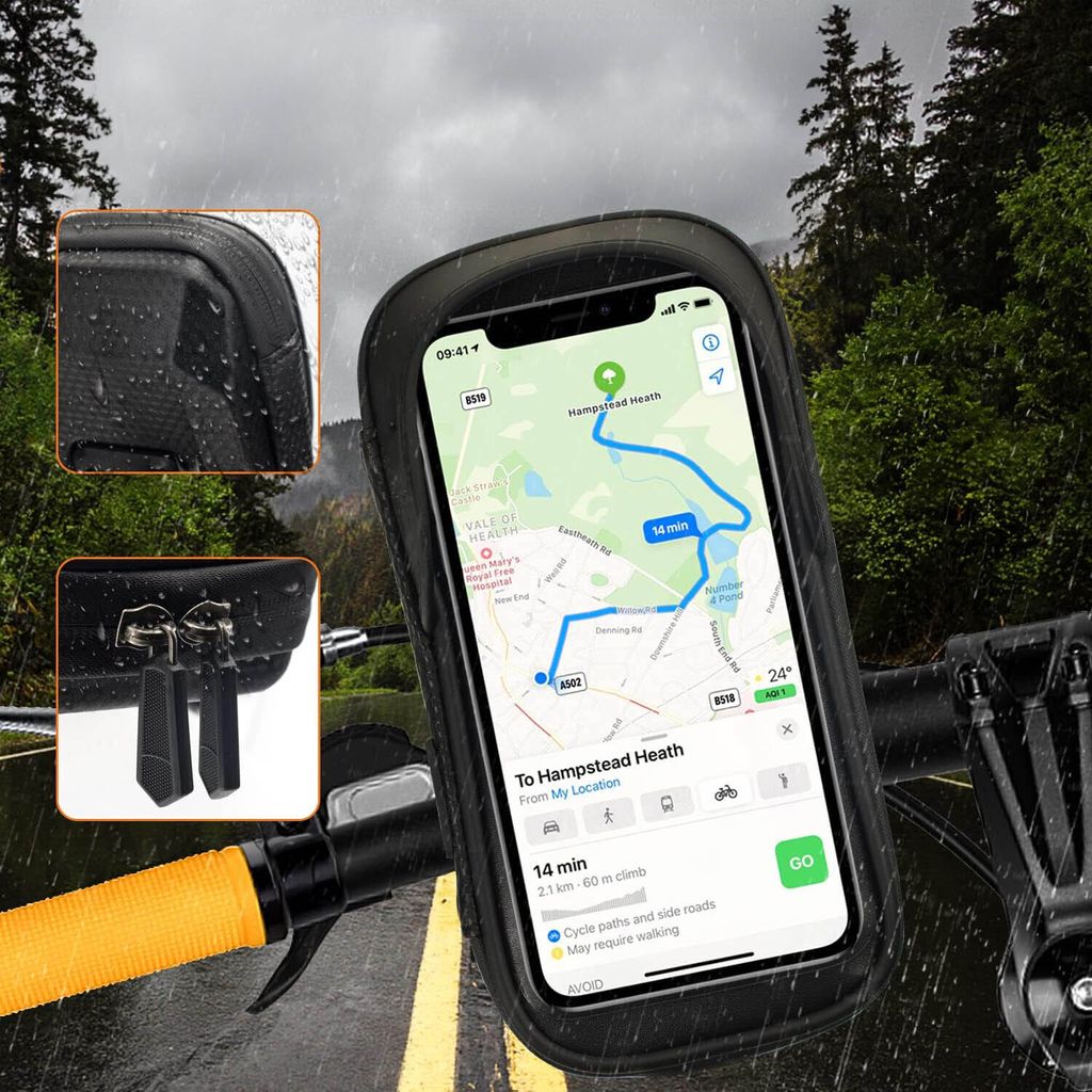A3 Fahrrad-Handyhalterung – Universal-Halter Für Lenker (20–35 Mm), Passt Für Smartphones 4,7–6,8 Zoll, Mit Silikonschutz