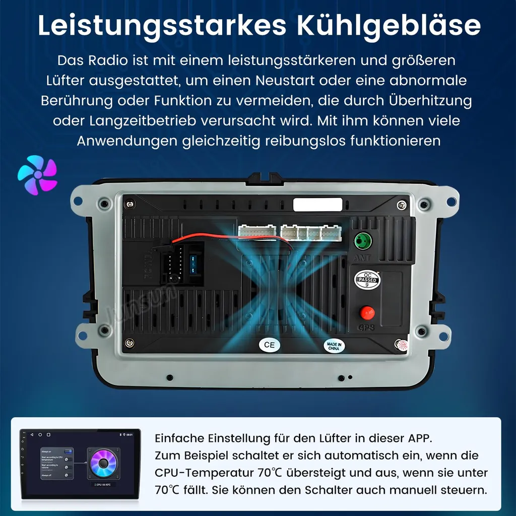 Offerta Autoradio Android 128GB VW Golf Passat CarPlay Wireless GPS - 7