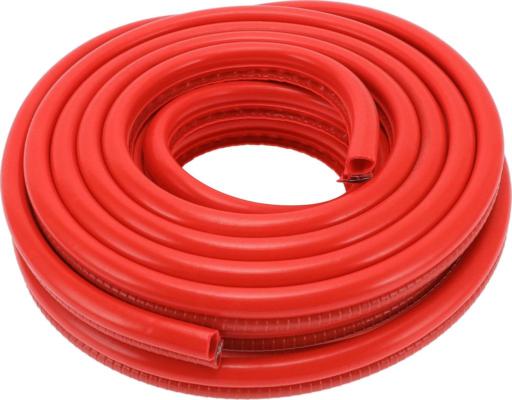 Universelle Autotürkantenschützer, Außen 26,25ft 8m U-förmiger Türkratzschutz PVC Eisen Rot, 1 Stück