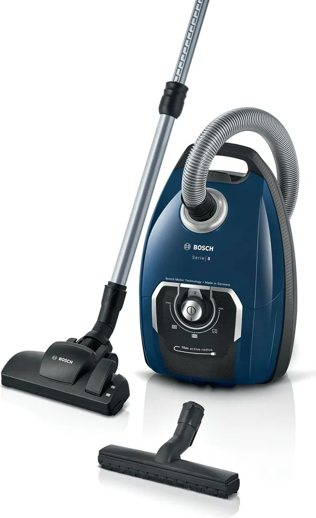 Bosch BGB75X494 Serie 8 Aspirateur avec sac performant bleu et noir