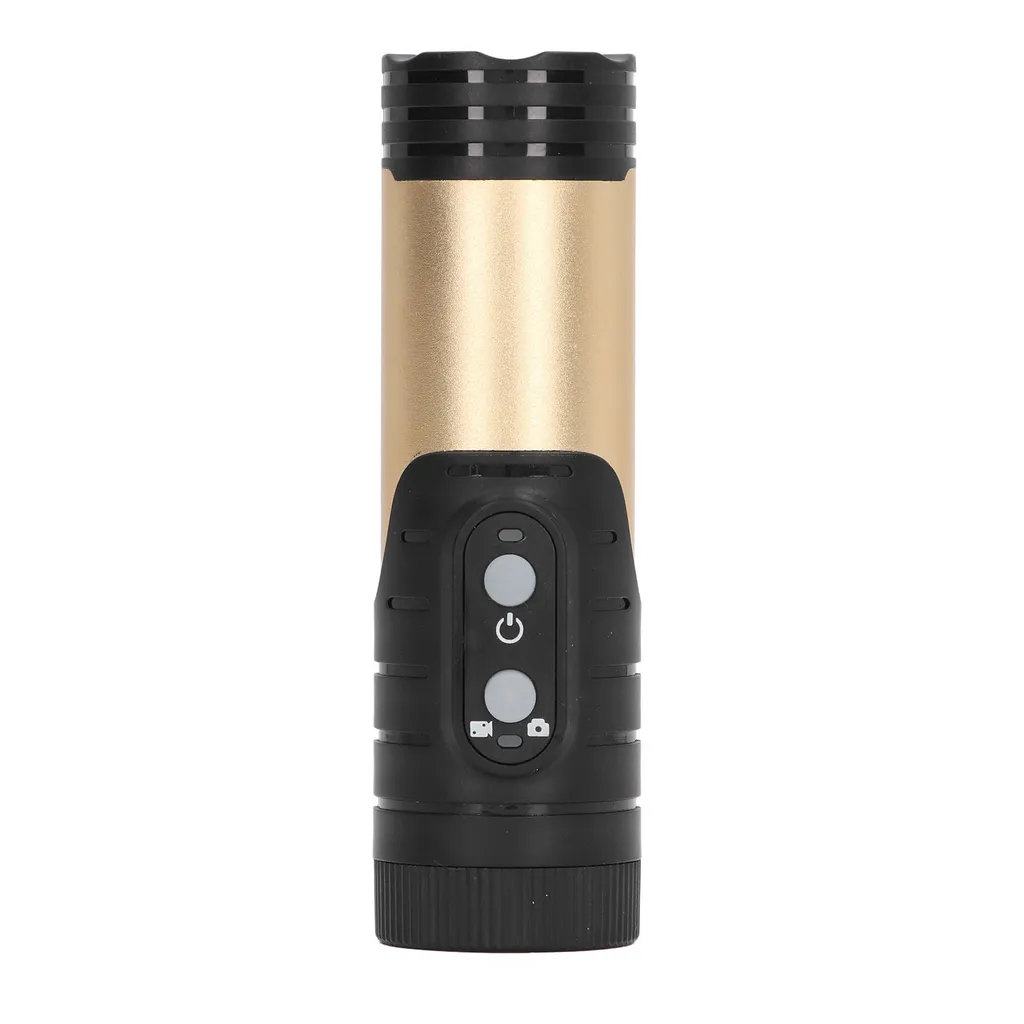 Caméra de sport WiFi intégrée et lampe torche pour casque moto et vélo