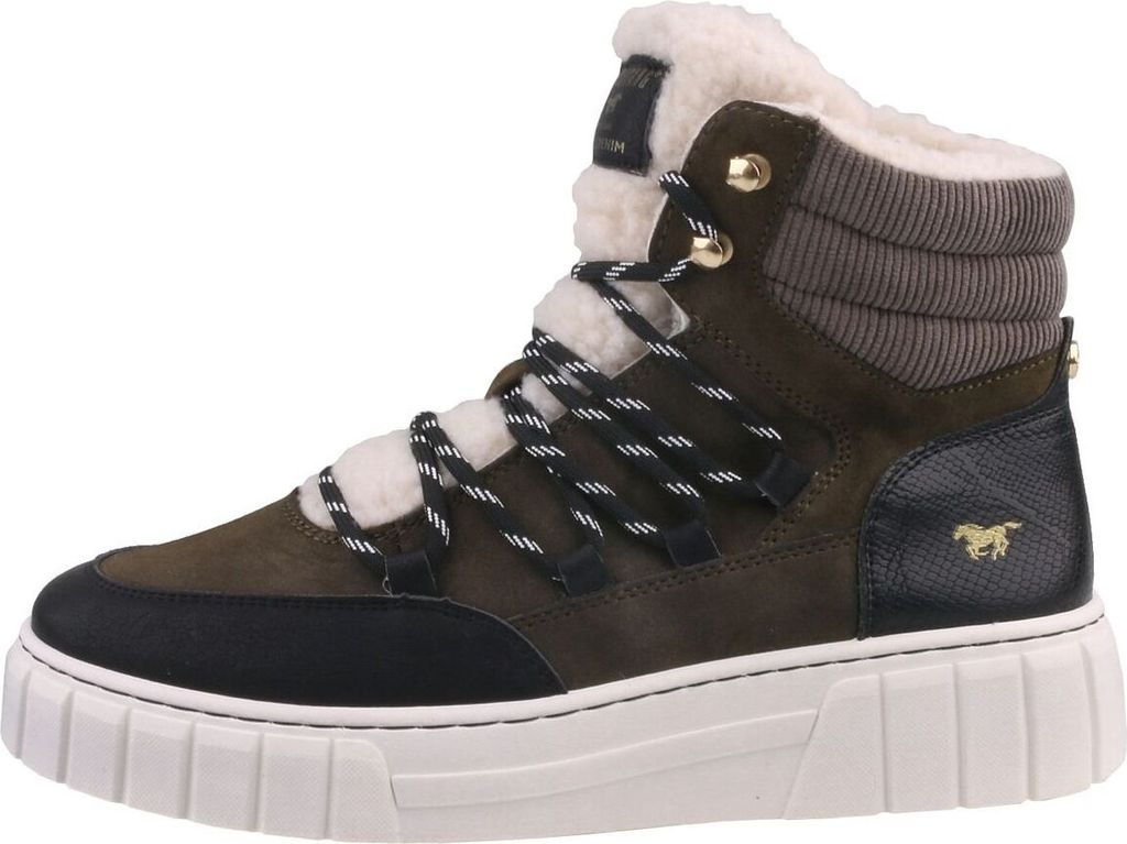 MUSTANG Damen Stiefelette Gefüttert – Trendig Mit Zierreißverschluss, Weich & Warm