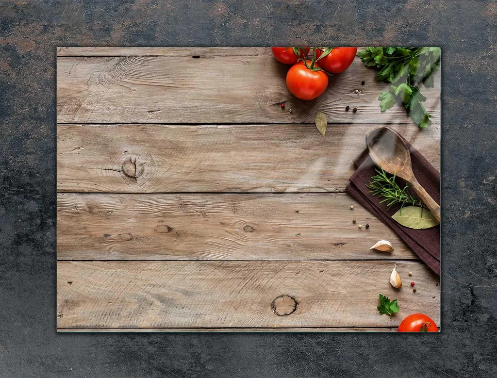 Piastra Di Protezione In Vetro Per Forno 70X52 Legno - 3