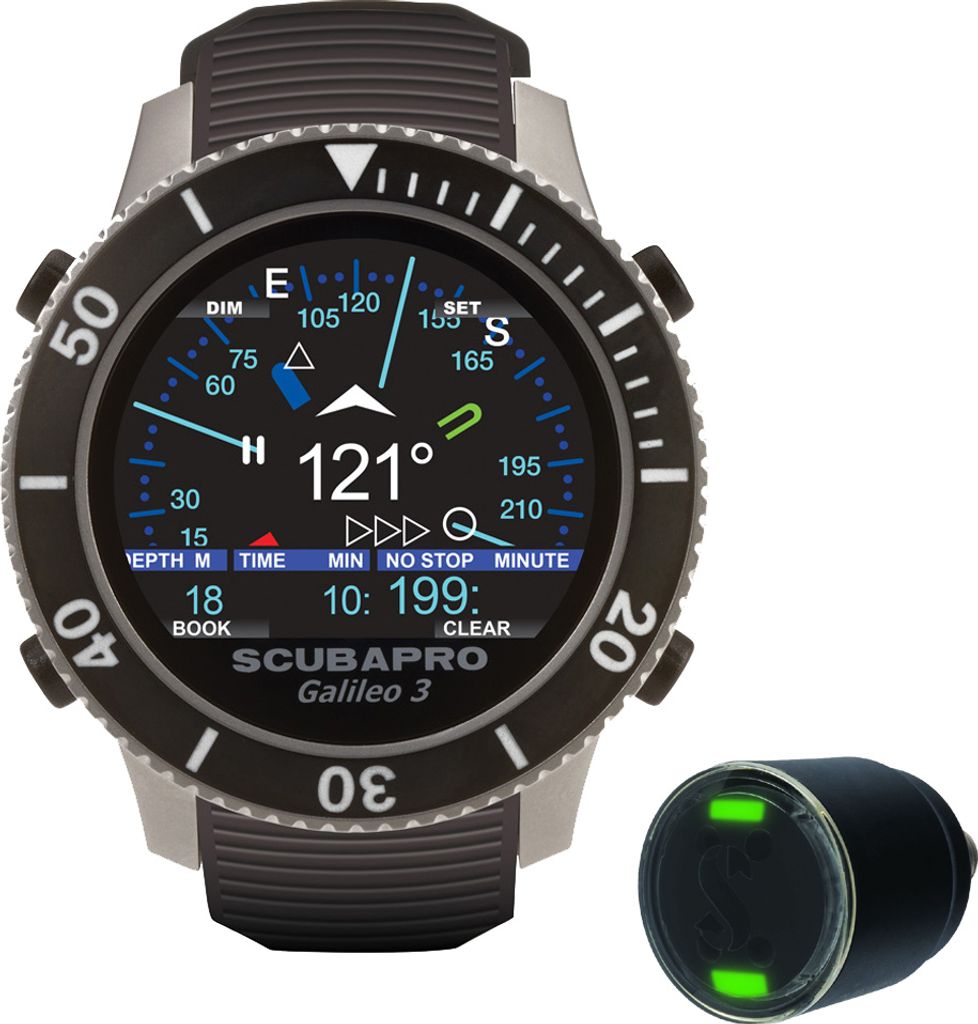Scubapro Galileo G3 luftintegriert mit Sender