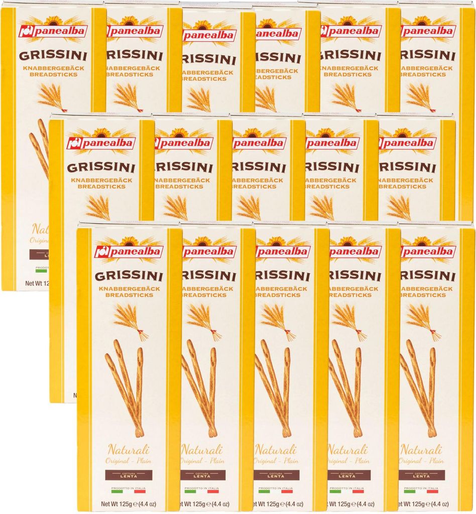 Panealba Grissini Brotstangen Natur 16 x 125g | Produktbild 