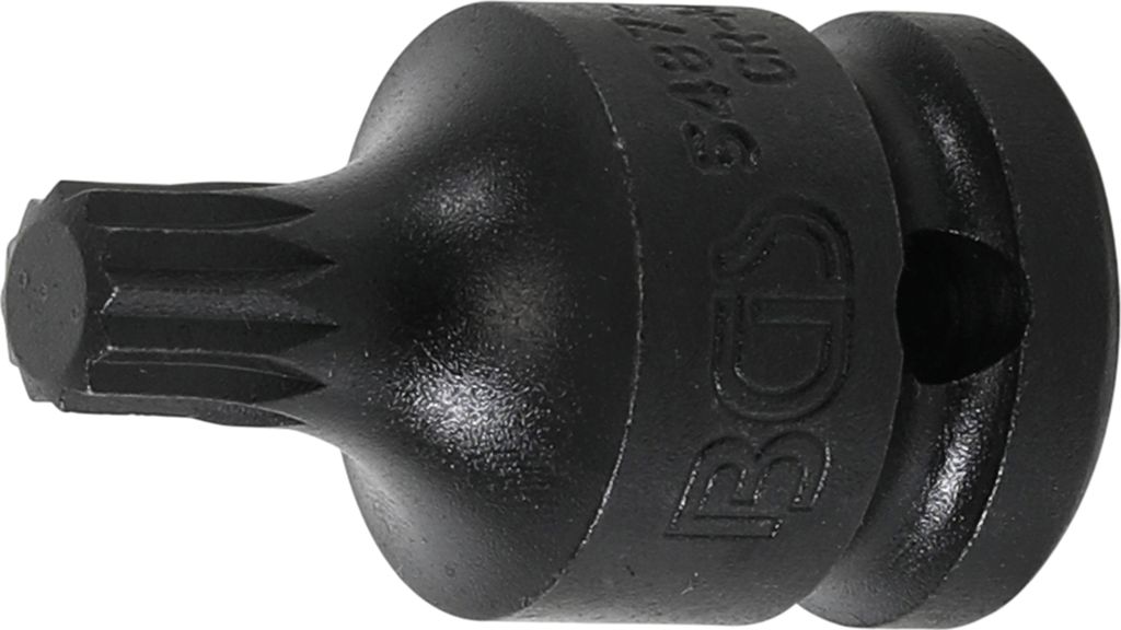 BGS 5487-M10 Kraft-Bit-Einsatz, Antrieb Innenvierk ant 12,5 mm (1/2"), Innenvielzahn für XZN