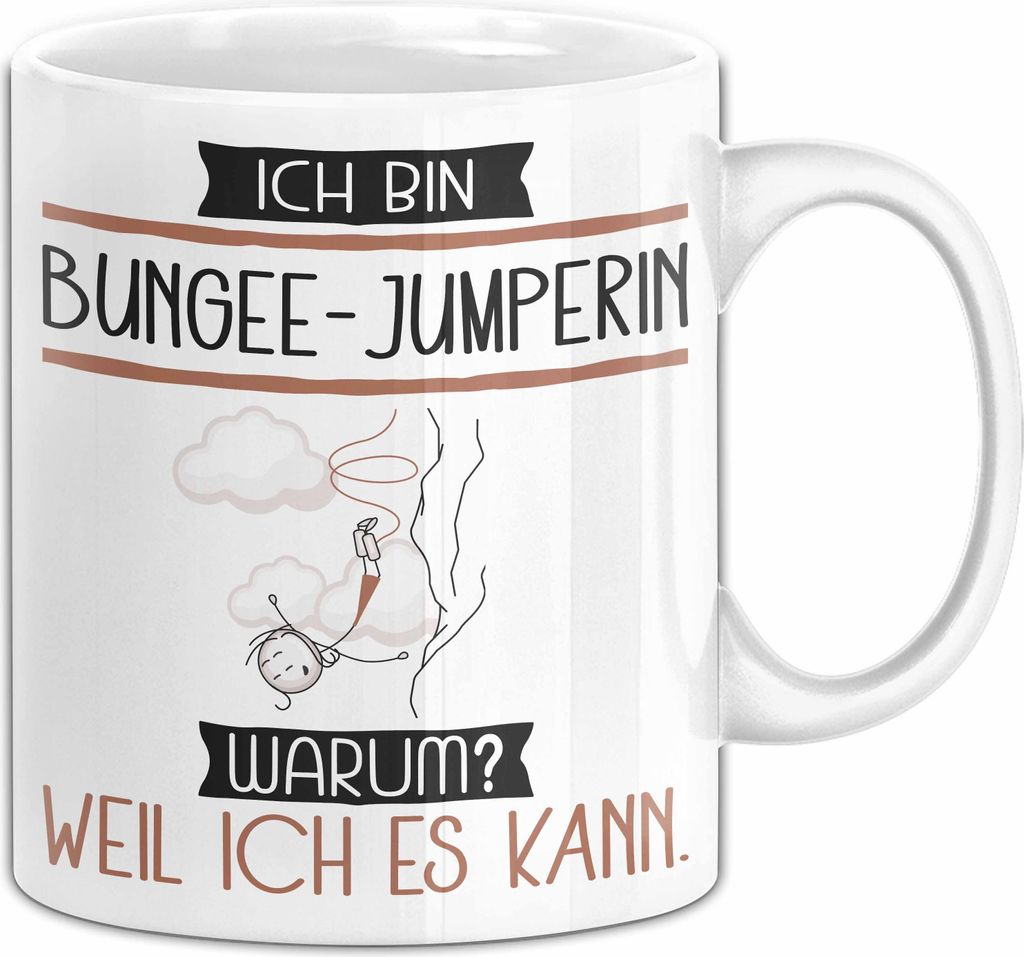 Bungee-Jumperin Tasse Geschenk Ich Bin Bungee-Jumperin Produktbild 