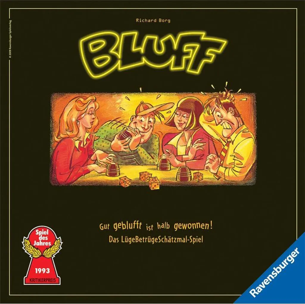Bluff Jeu Tactique avec Cartes Illustrées et Règles Rapides de Déduction