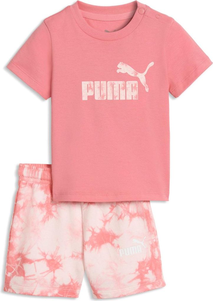 Puma MINICATS ESS TIE-DYE Tee and Shorts Set INF - Wild Pink, Größe:104