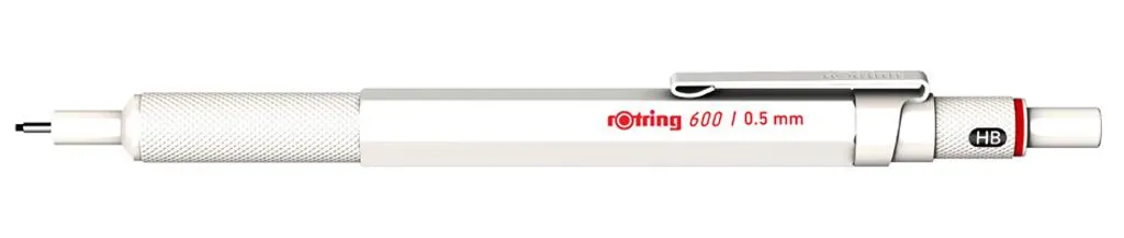 Porte-mine rOtring 600 Blanc Perlé 0,5mm pour Dessin Technique Pro