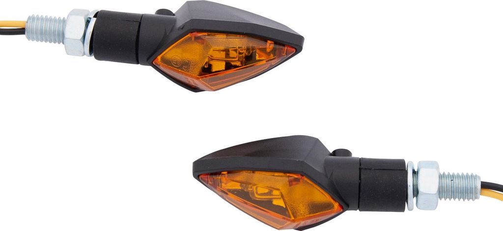 Spec X Blinker Raute Schwarz 15 mm Lang Paar