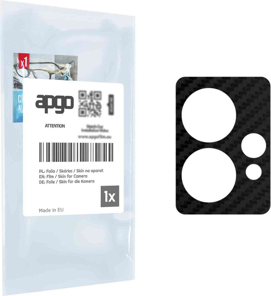 apgo Objektivschutz-Folie, Kameraschutz kompatibel mit Realme Narzo 50 Pro 5G, Carbon-Imitation, Rückseite Schutzfolie für Kamera-Insel, Hinten F...