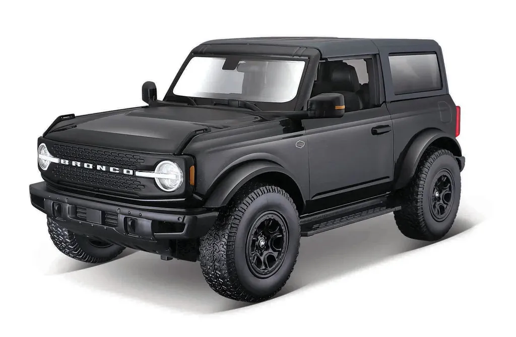Maisto Ford Bronco Wildtrak 2021 1:18 noir : cadeau idéal collectionneur