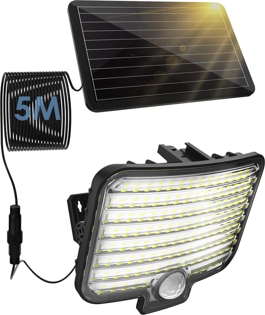 800LM 120LED Solarlampen mit Bewegungsmelder Fluter Produktbild 