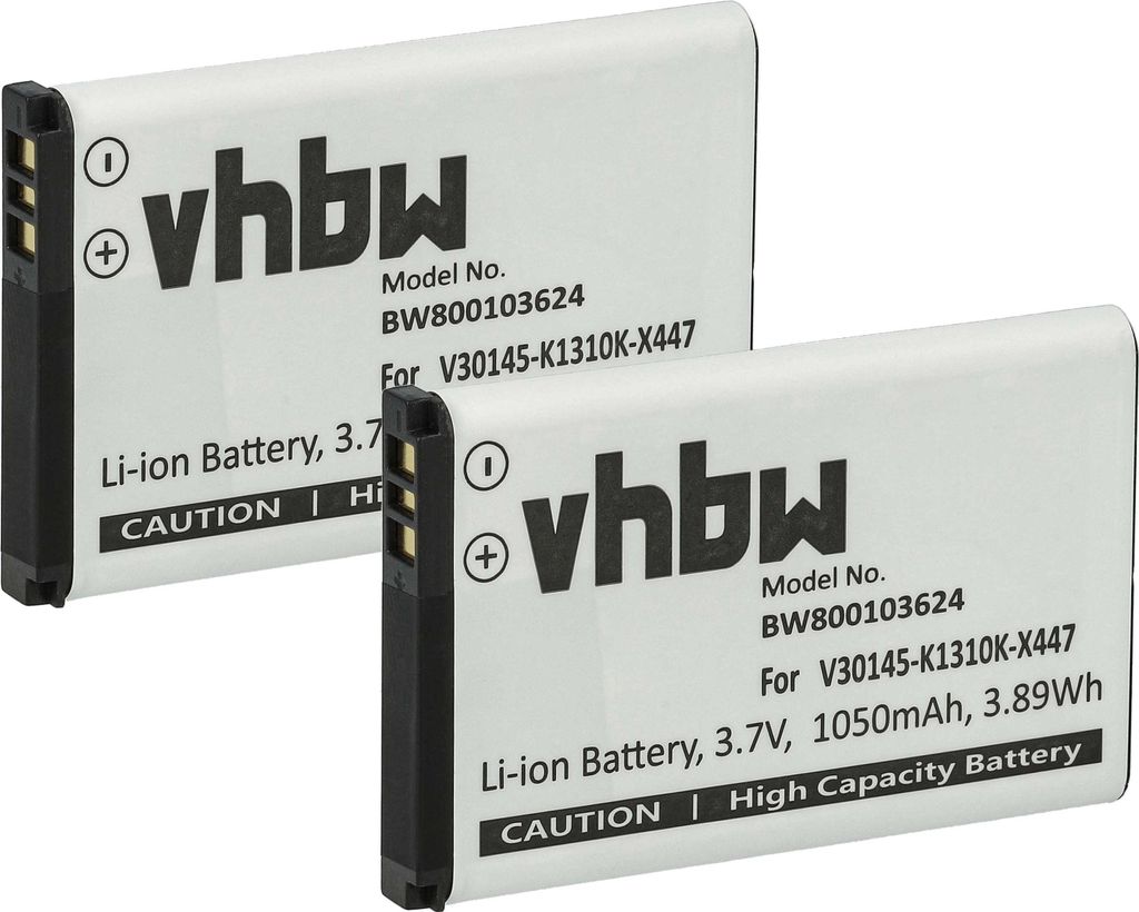 vhbw 2x Akku kompatibel mit Siemens Gigaset SL910H, SL910, Produktbild 
