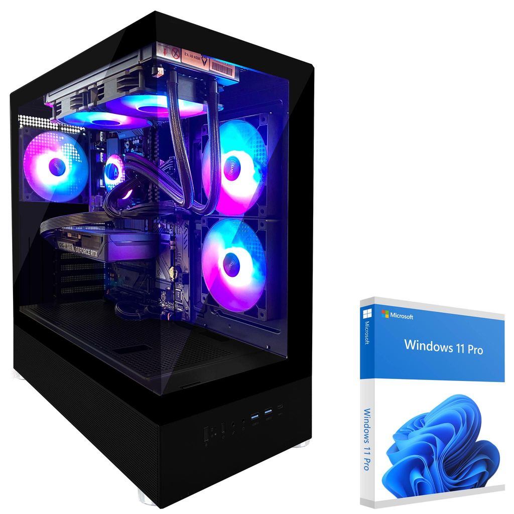 KRAFTPC High End Gaming Pc AMD Ryzen9 5950X - GeForce RTX5070 12GB - 2TB M.2 NVMe SSD - 64GB DDR4 - Win11 - WLAN - Gamer PC Desktop PC Gaming Computer