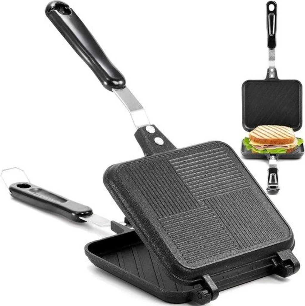 Appareil à sandwich chauffant antiadhésif en aluminium haute qualité