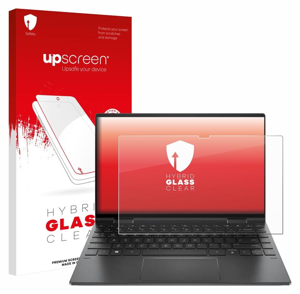 upscreen Schutzglas für HP Envy x360 Convertible 15,6" Schutzfolie Panzer Folie Glas Display Schutz klar