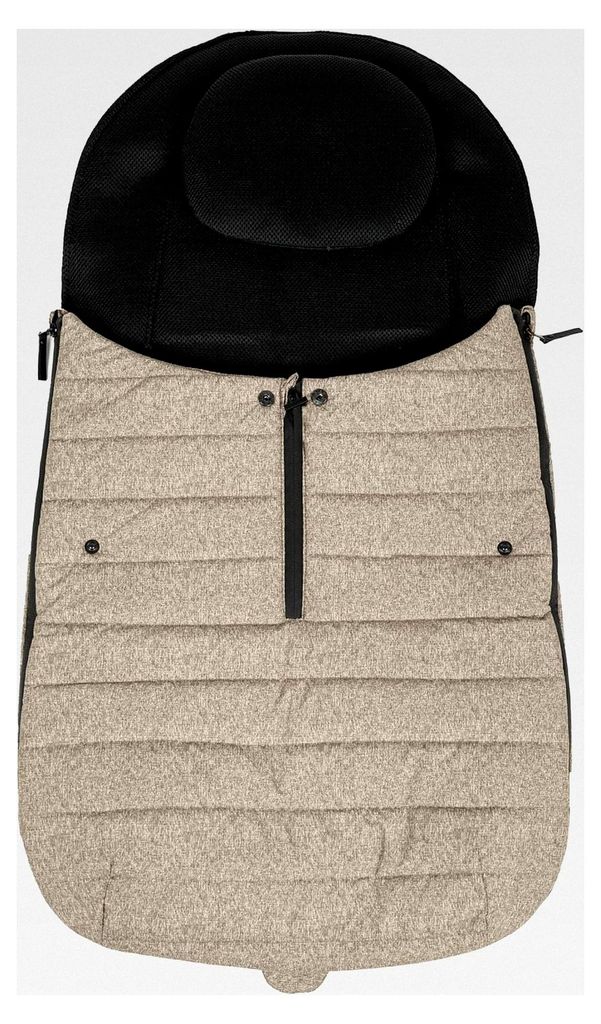 Übergangsfußsack für Buggy mit Kopfkissen, dunkelgrau