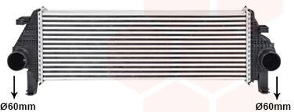 VAN WEZEL 21014703 Ladeluftkühler LLK für JEEP GRAND CHEROKEE IV (WK, WK2) Turbo Intercooler